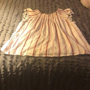 Olivaceous tassel-sleeved shirt